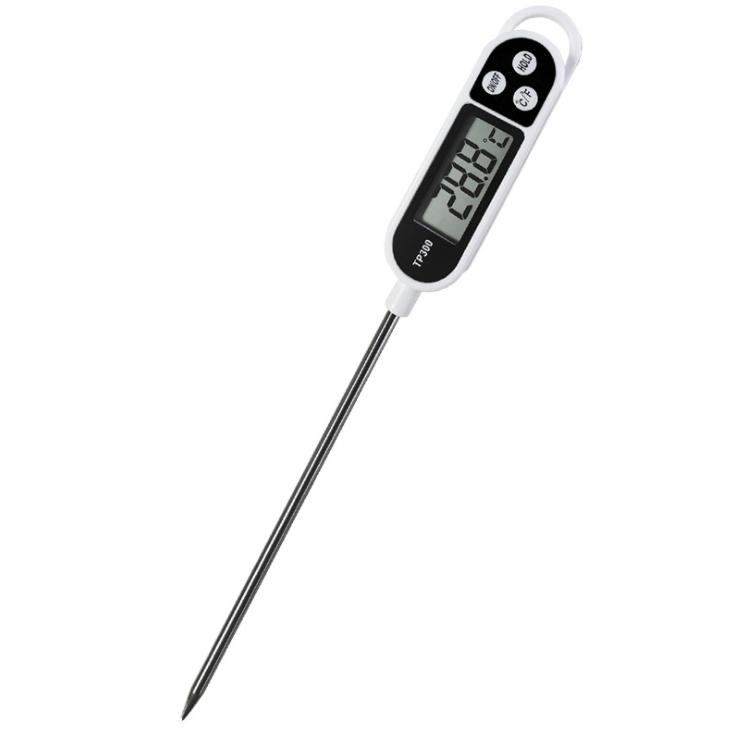 TP300 Digital Food Thermometer Electronic Plastic Water Temperature Gauge for Oven & BBQ Measures Oil Milk & Other Temperatures