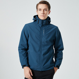 Ensemble deux-pièces d'hiver en extérieur doublé de polaire Casquette détachable trois en un <span class=keywords><strong>Veste</strong></span> de couple chaude transfrontalière - Product Image 5