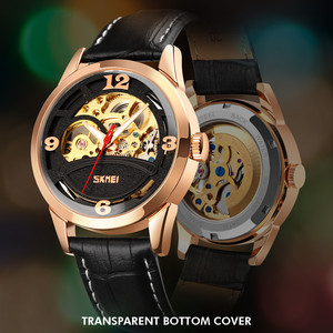 Relojes de Pulsera SKMEI 9226 con Esfera de Esqueleto, Correa de Cuero, Mecánico Automático, Relojes de Moda <span class=keywords><strong>para</strong></span> Hombre - Product Image 4