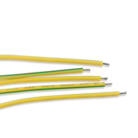 Câble Pigtail Jaune-Vert 18AWG avec Borne Annulaire 4,2 mm pour Fil de Terre 600V VW-1 FT1 105 ° Cuivre étamé pour l'automobile solaire OEM