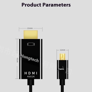 Mini 1.8m dp để cho <span class=keywords><strong>HDMI</strong></span> 4K * 2K adapter 4K HD Video Splitter & chuyển đổi - Product Image 4