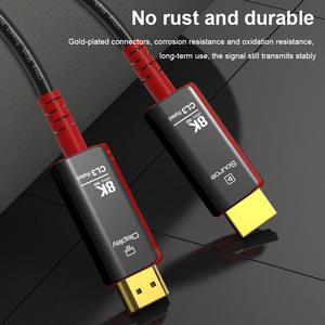 Cable de fibra óptica HDMI A129 de Grado Profesional de ultra alta velocidad 8K 60Hz HDR Cable HDMI para instalación en pared - Product Image 5