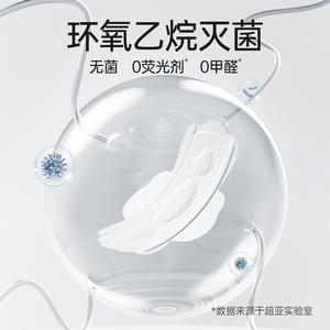 Serviette hygiénique médicale Super Asian 240 mm, usage quotidien, stérile, avec ailettes, en tissu non tissé blanc, jetable - Product Image 1