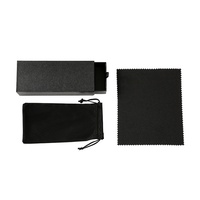 Nouvelles Boîtes à Lunettes Carrées Décoratives Simples 2025 MOSI Populaires Noires avec Logo Personnalisé pour Étuis à Lunettes et Sacs