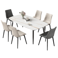 Vente en gros de table à manger meubles de maison classique moderne luxueux marbre hôtel restaurant cuisine table de salle à manger