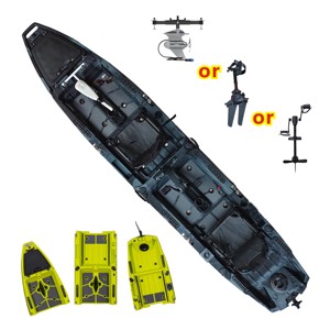 Kayak de pêche modulaire Itoo de haute qualité, 14,76 pieds, avec <span class=keywords><strong>1</strong></span> <span class=keywords><strong>ou</strong></span> 2 sièges, en matériau HDPE, respectueux de l'environnement, pour <span class=keywords><strong>1</strong></span> <span class=keywords><strong>ou</strong></span> 2 personnes - Product Image 1