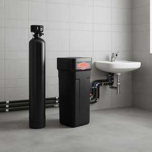 Système adoucisseur d'eau 64000 grains, contrôle numérique, réduction de la dureté pour toute la maison, vanne de bypass, fonctionnement électrique - Product Image 2