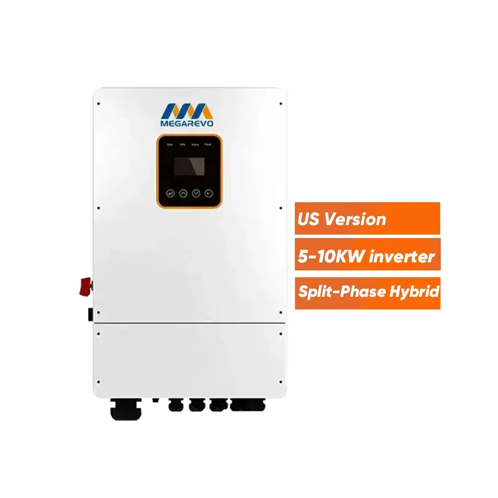 מהפך קשור לרשת בגרסה אמריקאית 10kw 8kw מהפך היברידי מפוצל פאזות 120V 240V 5kw 6kw R10KLNA למערכת הסולארית