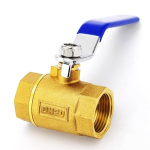 Válvula de bola de cobre de 1 pulgada, interruptor manual de agua y aire para fontanería y conservación del agua - Product Image 1