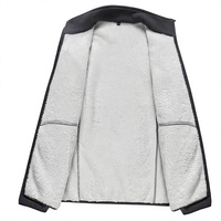Veste polaire pour homme, taille plus, col montant, imperméable, respirante, personnalisable avec logo, vente en gros, automne/hiver