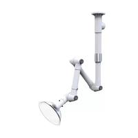 Hotte à fumées chimiques de laboratoire 360 °   Bras d'aspiration réglable, hotte de ventilation en PP certifiée CE, hotte d'extraction avec valve d'air