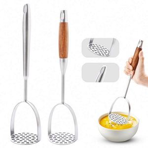 304 Stainless Steel Kitchen Purple Sweet Potato Puree Mashing Tool Potato Press for Children's Food - Product Image 3