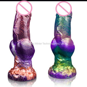 Dildo Realista de Monstruo <span class=keywords><strong>Hombre</strong></span> <span class=keywords><strong>Lobo</strong></span> de 7.87 Pulgadas, Pene Telescópico Grande para Mujeres y Parejas, Juguete Sexual para Adultos para la Estimulación del Punto G - Product Image 6