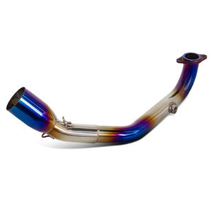 Tubo di Scarico GY6 per Scooter Yamaha GY6 Zuma 125CC 150CC 200CC Tank200, Collettore <span class=keywords><strong>Blu</strong></span> da 51MM con Sensore di Ossigeno - Product Image 2