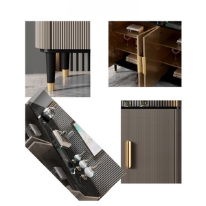 Buffet Moderne Simple de Luxe en Bois, Armoire Multi-Fonctionnelle pour <span class=keywords><strong>Salon</strong></span> Salle à Manger, Rangement d'Appartement Écologique Grande Capacité - Product Image 6