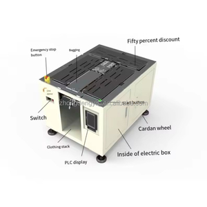 Machine automatique de pliage et d'emballage de serviettes, T-shirts, vêtements de sport fins et chemises à manches, avec fonction de repassage - Product Image 2