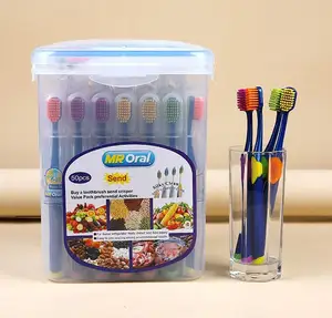 Premium toothbrush ready to ship low moq adult toothbrush brand tooth brush D631