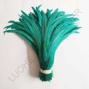 Fabricant pas cher vente 35-40 cm blanchi lâche plume de queue de coq plume pour <span class=keywords><strong>carnaval</strong></span> bricolage décoration - Product Image 3