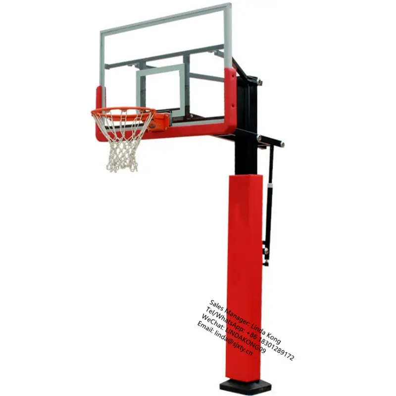 2024 new Outdoor professional adult dunk buried basketball hoop In ground Basketball Stand adjustable Kids for indoor training