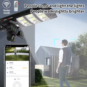 <b>Smart</b> V380 4g Solar Street Light With <b>Camera</b> Outdoor Cctv Ptz Dual Lens <b>Smart</b> Security Lamp Sim Card Powered Night Vision VFLOW - Product Image 4