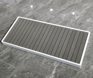 Non-slip Waterproof Floor Mat for Bathtub - Hollow Drainage Design, Quick Drying, Eco-friendly Material - Product Image 4