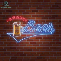 Fabricante de barra de cerveja corona, fabricante de parede, luz led neon