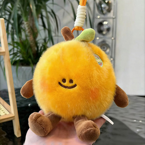 Porte-clés en peluche mignons fruits et légumes : pastèque, ananas, fraise, poupées en peluche, ornements en peluche, jouets Palm Pals, vente en gros - Product Image 4