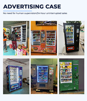Distributeur automatique de snacks commerciaux, distributeur automatique de nourriture et de boissons, machine de vente au détail intelligente combinée, distributeur automatique réfrigéré