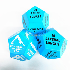 Cubo de Ejercicio Personalizado de 12 Caras, Cubo de Yoga Antiestrés, <span class=keywords><strong>Dados</strong></span> de Ejercicio de Espuma EVA PU para Fitness - Product Image 1
