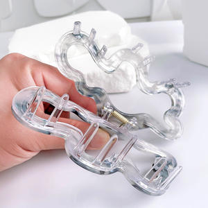 กิ๊บติดผมอะคริลิคขนาดใหญ่ลายหินอ่อนไล่เฉดสีแบบไม่สม่ำเสมอสไตล์ฝรั่งเศส - Product Image 6