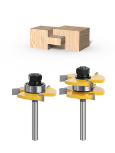 Lavie 6mm 1/4 'shank 3 răng lưỡi rãnh Router bits chế biến gỗ phay cắt-c mc01021 - Product Image 3