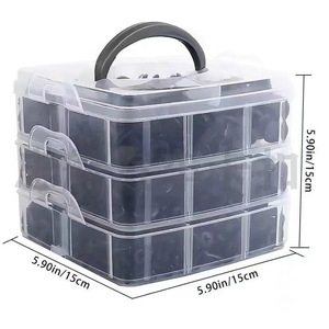 Kit de 680 attaches en plastique PP pour pare-boue, garnitures de porte et panneaux de carrosserie – Pièces de rechange automobiles - Product Image 1