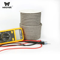 Excellente Corde Antistatique Tressée en Acier Inoxydable à Fibres d'Argent, Sûre, 50m/Rouleau, pour Impression, Emballage, Logistique, Instruments de Précision