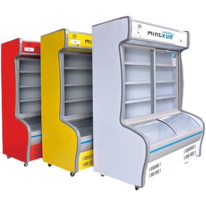 Refrigerador Comercial de Doble Temperatura con Puerta Abierta y Pantalla LED de Vidrio para Bebidas en Supermercados - Equipo de Refrigeración - Product Image 6