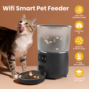 TIZE <span class=keywords><strong>Pet</strong></span> malzemeleri üst satmak APP uzaktan kumanda mikroçip köpek wifi kedi maması dağıtıcı besleyici kamera akıllı otomatik evcil hayvan besleyici - Product Image 2