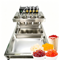 Machine automatique multifonction en acier inoxydable pour la préparation de bubble tea et de popping boba, en vente