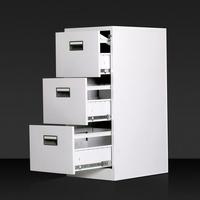 Armoire à dossiers verticale à 3 tiroirs en acier laminé à froid de qualité supérieure avec système de verrouillage central