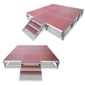 Trọng lượng nhẹ 8'x8 'di động trống thang máy, Thảm <span class=keywords><strong>Riser</strong></span> giai đoạn nhôm giai đoạn Khung điều chỉnh nền tảng sân khấu - Product Image 2