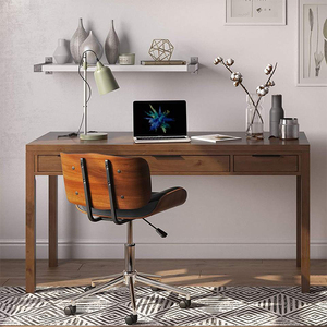 Scrivania da Ufficio DU'S Moderna in Legno Massello Fatta a Mano con Due Cassetti, Nata per l'Ufficio - Product Image 1