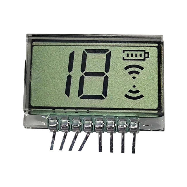 Custom Monochrome 7 Segment LCD Watch Screen Small Size Segment Display for Smart Watch Wearable Device