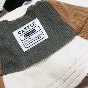 Chapeau Bob de Pêcheur en Coton Corduroy Bicolore Noir et Camel, Personnalisable à Faible MOQ, Offre Promotionnelle, Vente Chaude - Product Image 5