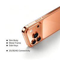 Smartphone I17 personnalisé pas cher, Android 12 à 17, pour réseau 4G, avec puce MTK6762 Octa Core, mémoire 4 + 64 Go, écran 6,58 pouces