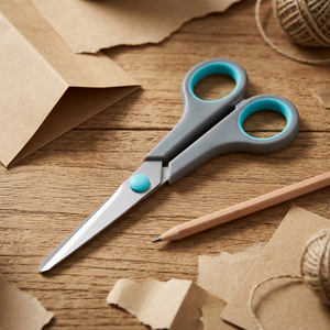 Wholesale Price Multi-Purpose PaperScissors Stainless Steel Smooth Edge Soft Grip Handle Custom Color DIY Cutting Tool - Product Image 3