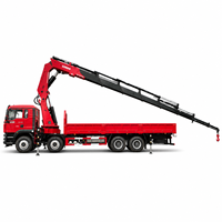 Grue de camion à bras articulé hydraulique multi-sections pour levage en espace restreint Jiangwei SQ680ZB8+1