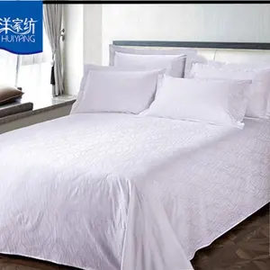 wholesale 100% cotton 400T comforter bedding sets luxury hotel white bedding set best price