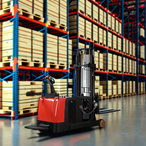 4,5 m de altura, 1,2 toneladas, 1,5 toneladas, 2 toneladas, ZAPI, estación de conducción de conductor, carretilla elevadora, camión de alcance, apilador eléctrico de paletas - Product Image 6