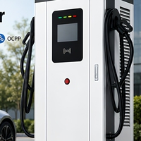 Station de recharge DC double pistolet 320 kW, montée au sol, chargeur EV AC380V DC 200-1000V IP54 OCPP pour parking public