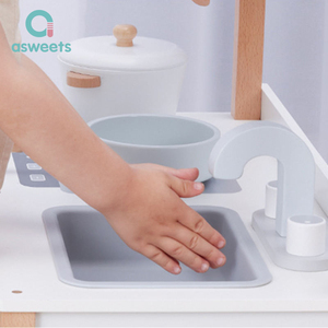 Ensemble de <span class=keywords><strong>cuisine</strong></span> éducatif interactif et écologique personnalisable Asweets pour enfants, maison de jeu <span class=keywords><strong>en</strong></span> <span class=keywords><strong>bois</strong></span> - Product Image 3