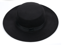 Chapeau Fedora Unisexe en Laine à Bord Plat pour Femme, en Feutre à Large Bord, Idéal pour les Occasions Décontractées, les Fêtes, la Pêche, les Affaires et le Sport