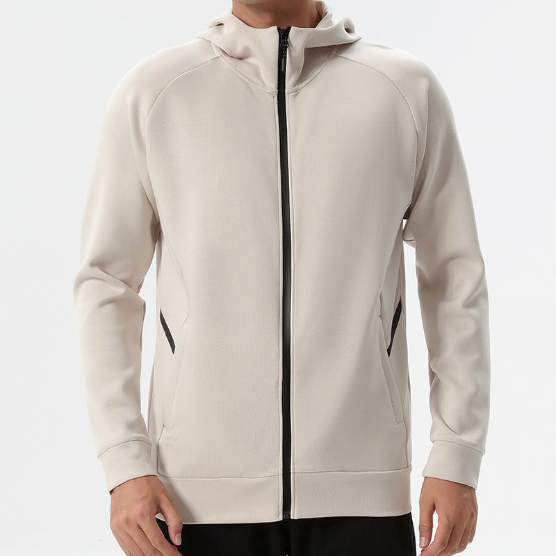 Workout Gym Hooded Zipper Jacket Men Outdoor Sports Jackets